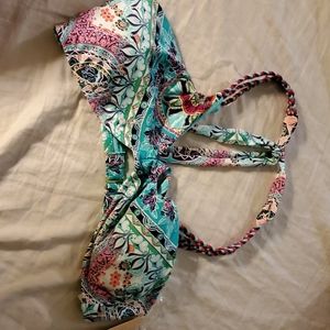 Gibson latimer LARGE swim top w braided ties NWT